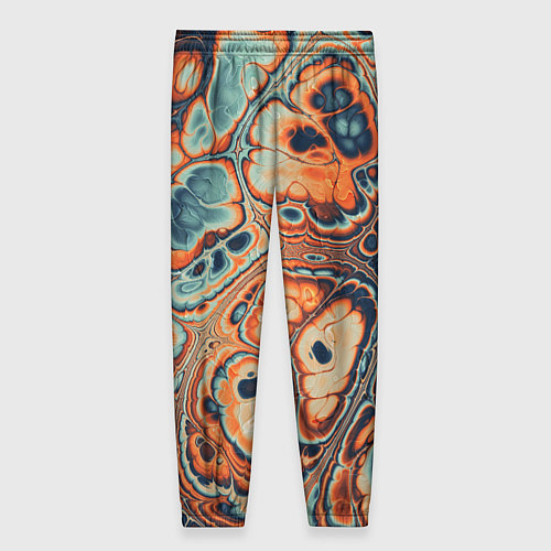 Женские брюки Абстрактный разноцветный узор / 3D-принт – фото 2