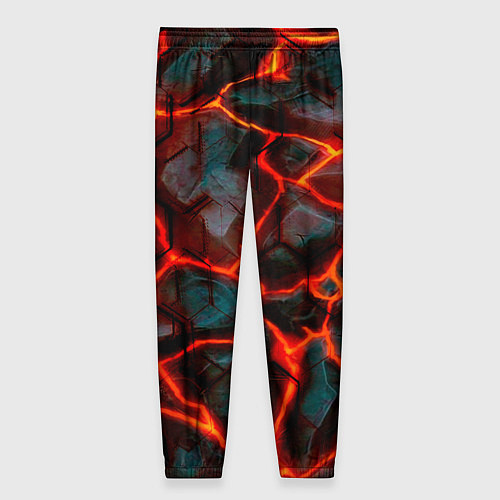 Женские брюки Трещины лавы / 3D-принт – фото 2