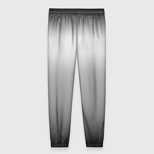 Женские брюки Градиент чёрно-серый / 3D-принт – фото 2