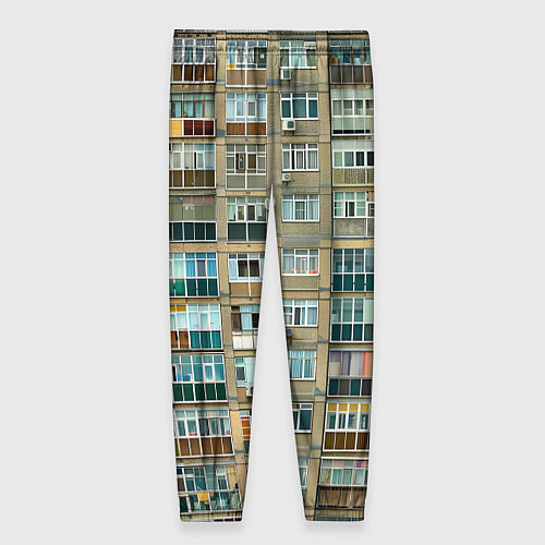 Женские брюки Панельный дом / 3D-принт – фото 2