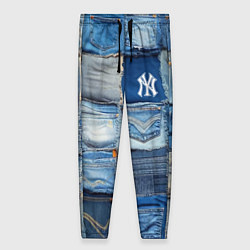 Брюки женские Patchwork - New York yankees baseball team, цвет: 3D-принт