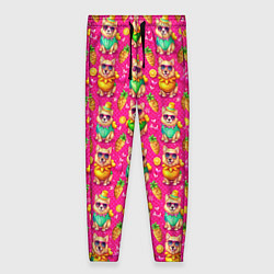 Женские брюки Щенята и летний вайб паттерн