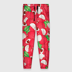 Брюки женские Экзотический фрукт личи, цвет: 3D-принт