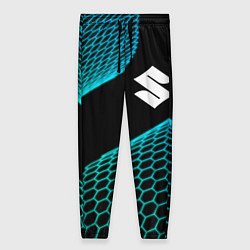 Брюки женские Suzuki electro hexagon, цвет: 3D-принт