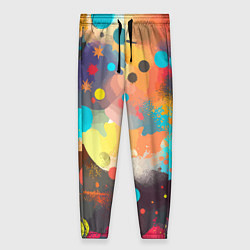 Брюки женские Акварельная абстракция - нейросеть, цвет: 3D-принт