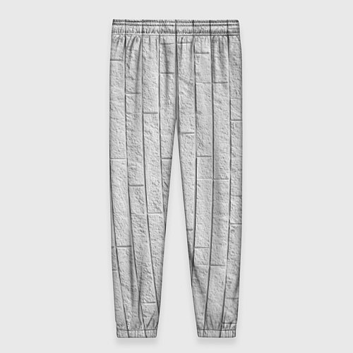 Женские брюки Текстура серого камня / 3D-принт – фото 2