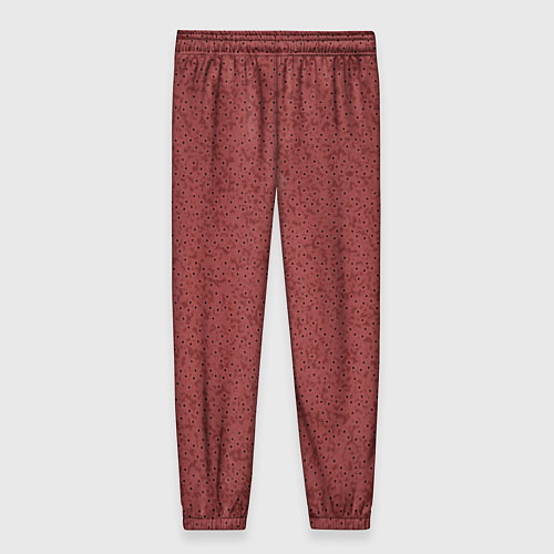 Женские брюки Тёмный пыльно-розовый текстурированный / 3D-принт – фото 2
