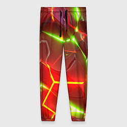 Женские брюки Неоновые красные плиты с ярким светом