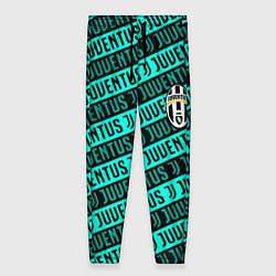 Брюки женские Juventus pattern logo steel, цвет: 3D-принт