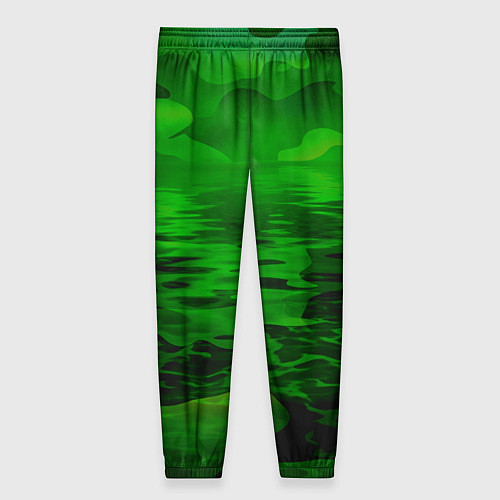 Женские брюки Камуфляж с водой / 3D-принт – фото 2