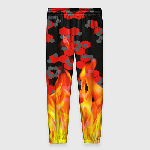 Женские брюки Герб РФ броня в огне / 3D-принт – фото 2