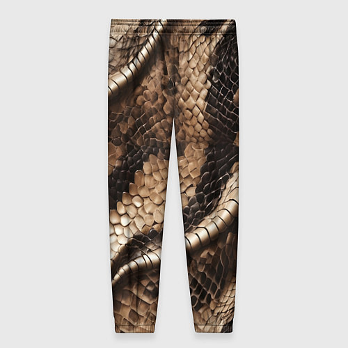 Женские брюки Красивая змеиная кожа / 3D-принт – фото 2