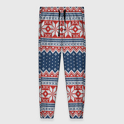 Брюки женские Knitted Pattern, цвет: 3D-принт