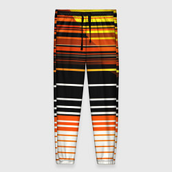 Брюки женские Разноцветные вертикальные линии, цвет: 3D-принт