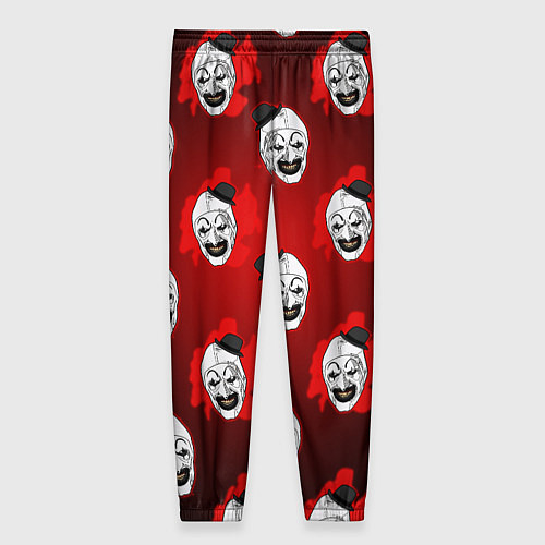 Женские брюки Funny clown Art in blood / 3D-принт – фото 2