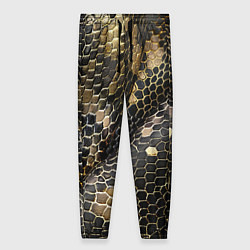 Женские брюки Кожаный змеиный принт