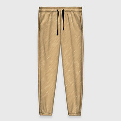 Брюки женские Песчаный бежевый текстурный, цвет: 3D-принт
