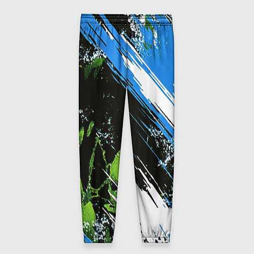 Женские брюки Герб России на камуфляже / 3D-принт – фото 2