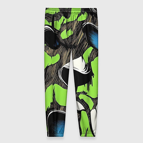 Женские брюки Объемный камуфляж из слоев / 3D-принт – фото 2