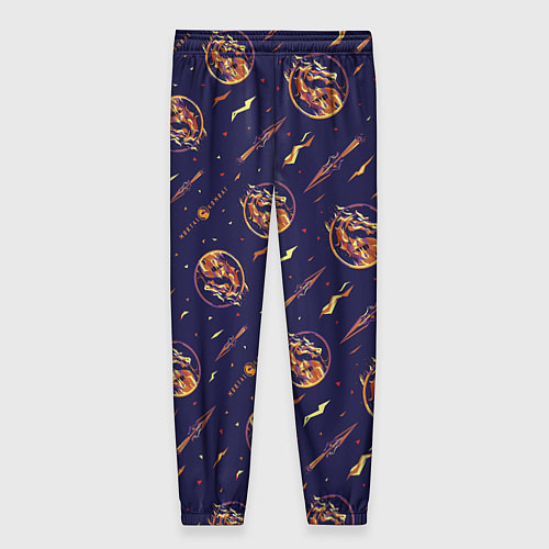 Женские брюки Mortal Kombat logo pattern / 3D-принт – фото 2