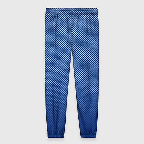 Женские брюки Сине-голубой текстурированный градиент / 3D-принт – фото 2