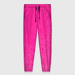 Брюки женские Джинс с потертостями-розовый, цвет: 3D-принт