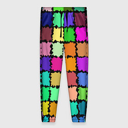 Брюки женские Лоскутки, цвет: 3D-принт