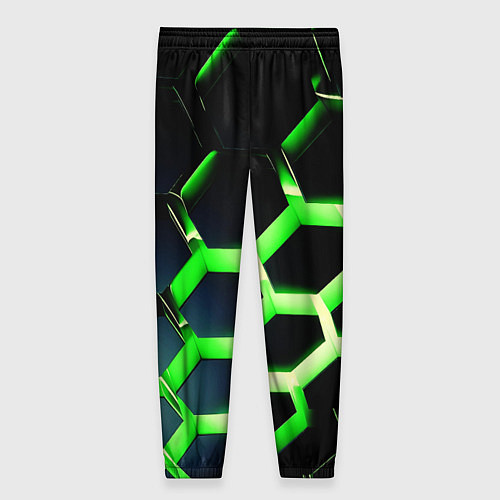 Женские брюки Neon Honeycombs / 3D-принт – фото 2