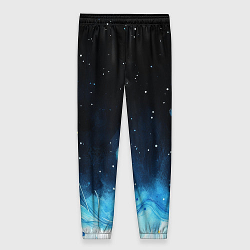 Женские брюки Синяя светящееся краска / 3D-принт – фото 2
