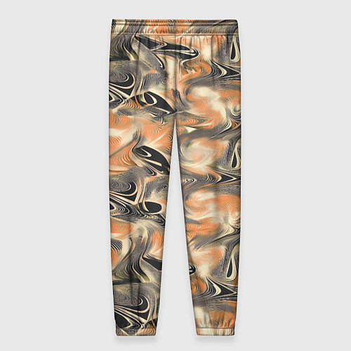 Женские брюки Абстракция - закрученный узор / 3D-принт – фото 2