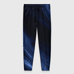 Женские брюки Тёмный синий абстракция дымчатый