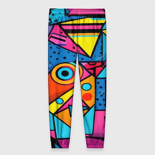 Женские брюки Кислая геометрия / 3D-принт – фото 2