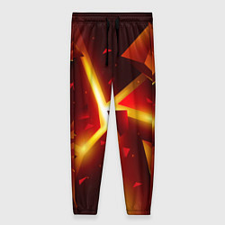 Женские брюки Трехмерный взрыв неоновых плит абстракция