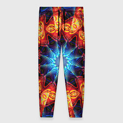Брюки женские Фрактальная узорная абстракция, цвет: 3D-принт