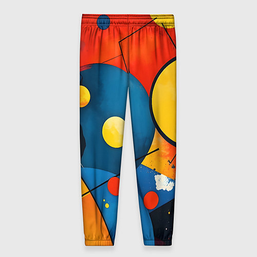 Женские брюки Динамичный красочный паттерн / 3D-принт – фото 2