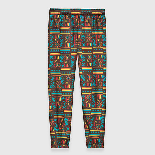 Женские брюки Солнце джунглей / 3D-принт – фото 2