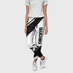 Брюки женские Farcry6 геометрия полосы, цвет: 3D-принт — фото 2