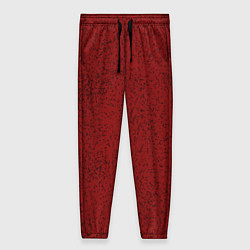 Женские брюки Тёмный красный в крапинку