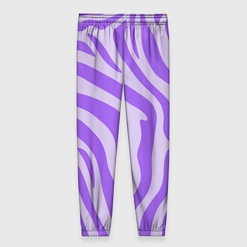 Женские брюки Лавандовый тигровый паттерн / 3D-принт – фото 2