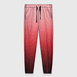 Женские брюки Мягкий градиент красно-розовый текстура крошка