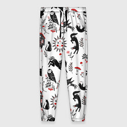 Брюки женские Русские сказки, цвет: 3D-принт