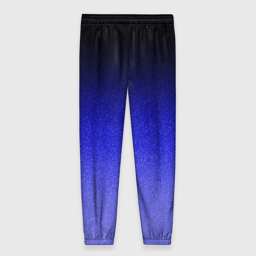 Женские брюки Градиент индиго из чёрно в синий текстура крошка / 3D-принт – фото 2