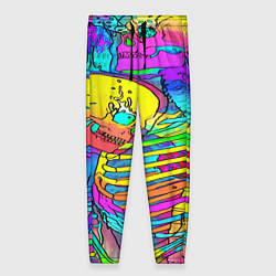 Женские брюки Черепа неоновые краски