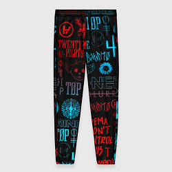 Брюки женские Twenty one pilots rock pattern, цвет: 3D-принт