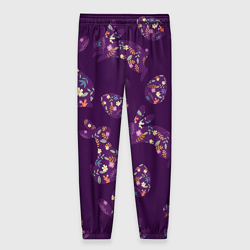 Женские брюки Кролики и яйца / 3D-принт – фото 2