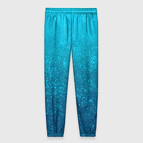 Женские брюки Лазурный голубой текстурный градиент / 3D-принт – фото 2