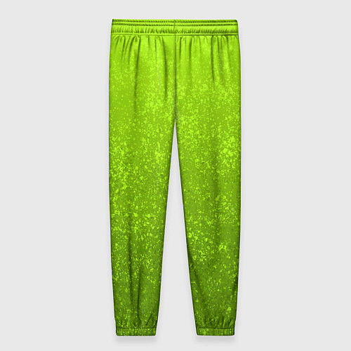 Женские брюки Жёлто-зелёный кислотный текстурный градиент / 3D-принт – фото 2