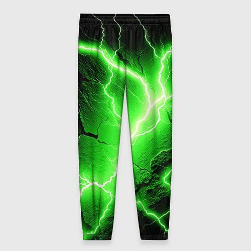 Женские брюки Color green black / 3D-принт – фото 2