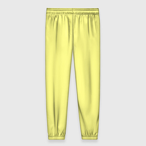 Женские брюки Сливочно жёлтый цвет / 3D-принт – фото 2