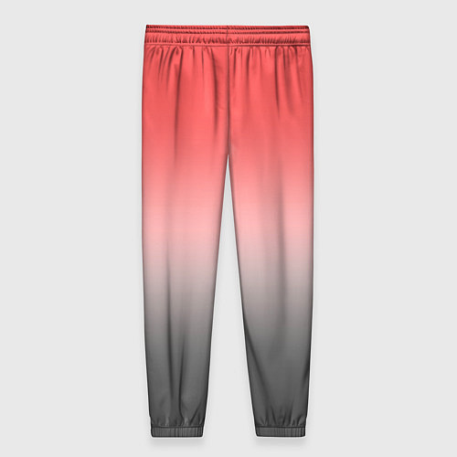 Женские брюки Бледный красно-серый градиент / 3D-принт – фото 2